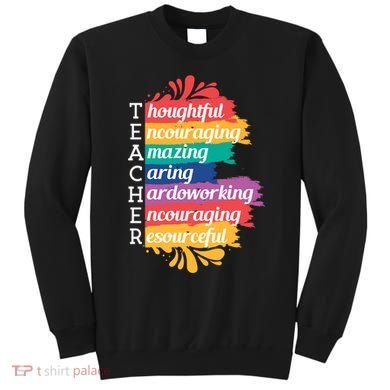 Teacher Rainbow Quote Sweatshirt