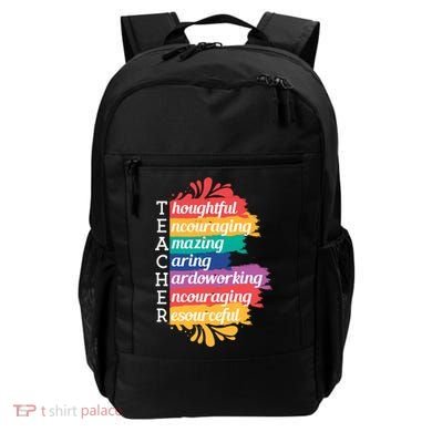 Teacher Rainbow Quote Backpack