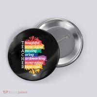Teacher Rainbow Quote Button thumb 0