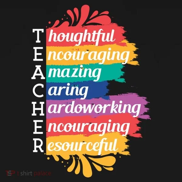 Teacher Rainbow Quote Bucket Hat