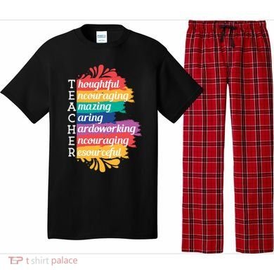 Teacher Rainbow Quote Pajama Set