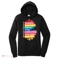 Teacher Rainbow Quote Women's Hoodie thumb 0