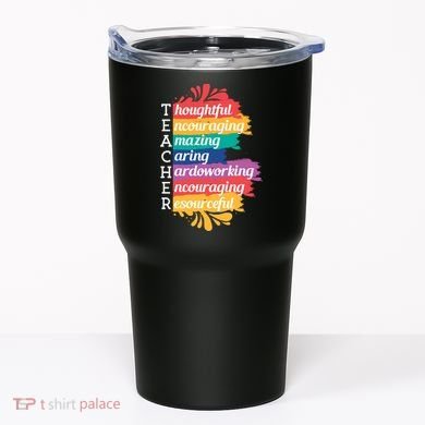 Teacher Rainbow Quote Tumbler
