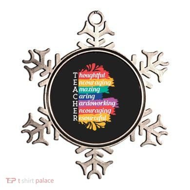 Teacher Rainbow Quote Ornament