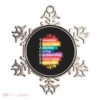 Teacher Rainbow Quote Ornament thumb 0