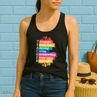 Teacher Rainbow Quote Women's Tank Top thumb 2