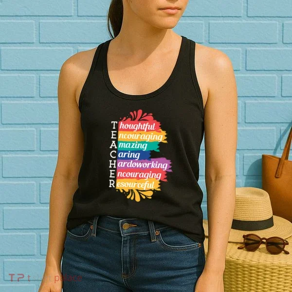 Teacher Rainbow Quote Women's Tank Top