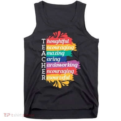 Teacher Rainbow Quote Tank Top