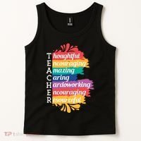 Teacher Rainbow Quote Tank Top thumb 2