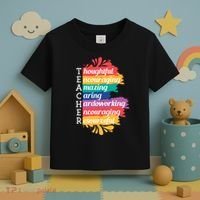 Teacher Rainbow Quote Toddler T-Shirt thumb 3