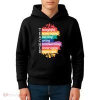 Teacher Rainbow Quote Kids Hoodie thumb 4