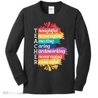 Teacher Rainbow Quote Kids Long Sleeve Shirt thumb 0