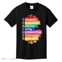 Teacher Rainbow Quote Kids T-Shirt thumb 0