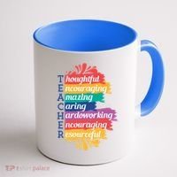 Teacher Rainbow Quote Coffee Mug thumb 1