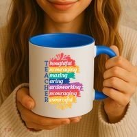 Teacher Rainbow Quote Coffee Mug thumb 3