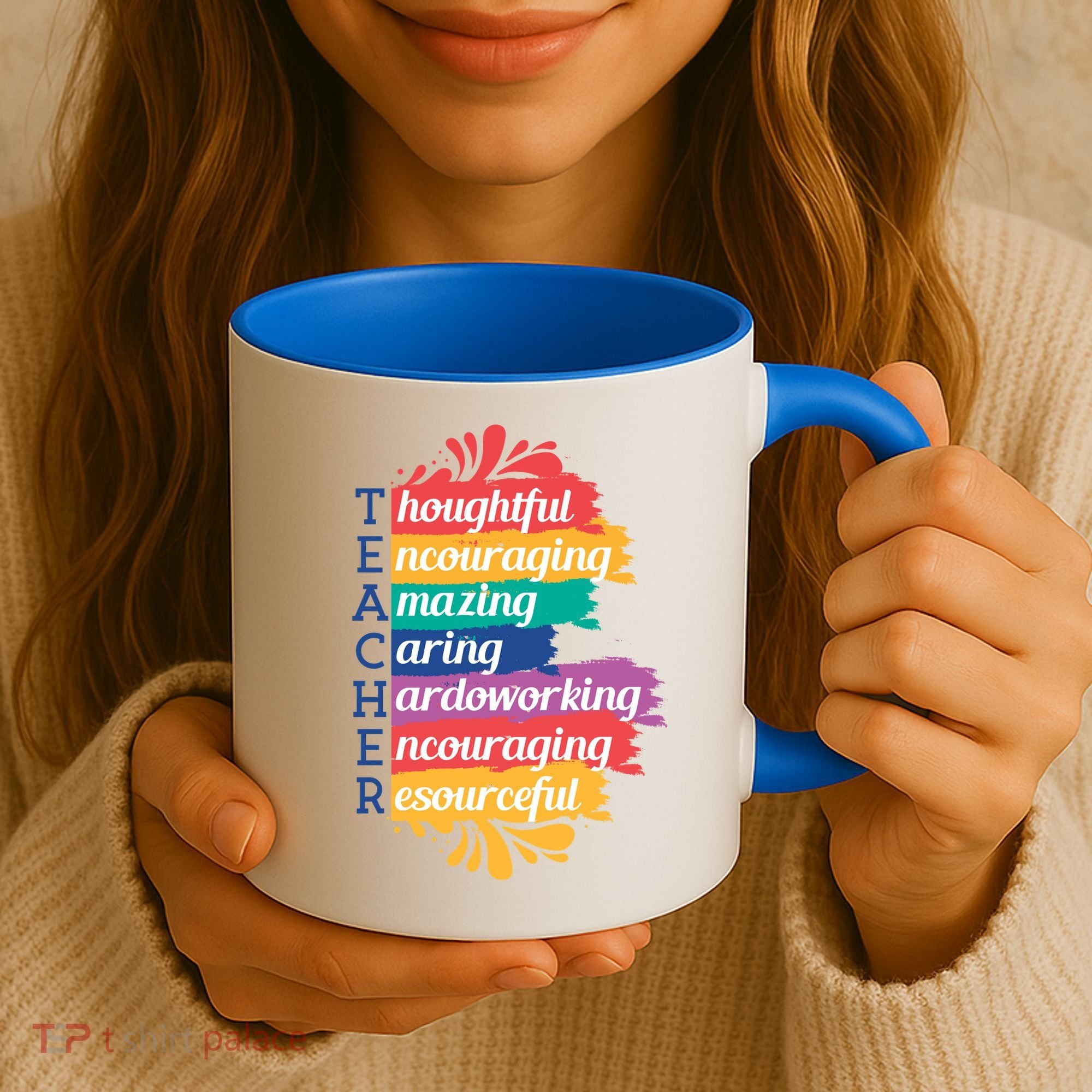 Teacher Rainbow Quote Coffee Mug
