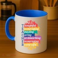Teacher Rainbow Quote Coffee Mug thumb 4