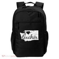Teacher Red For Ed Washington Public Education Backpack thumb 0
