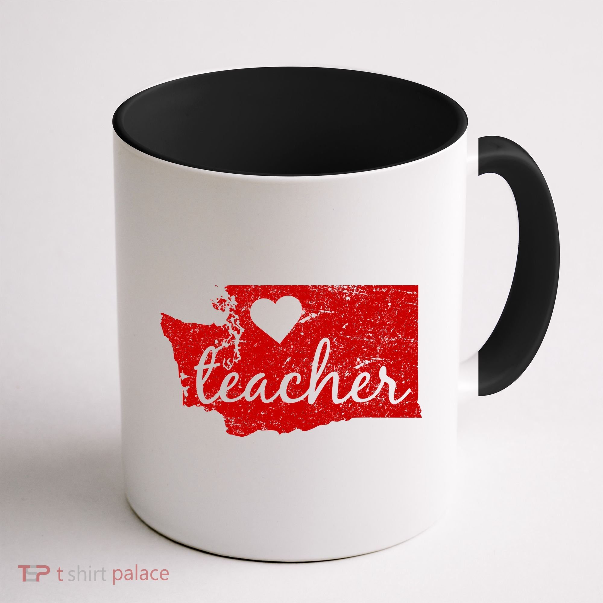 Teacher Red For Ed Washington Public Education Coffee Mug