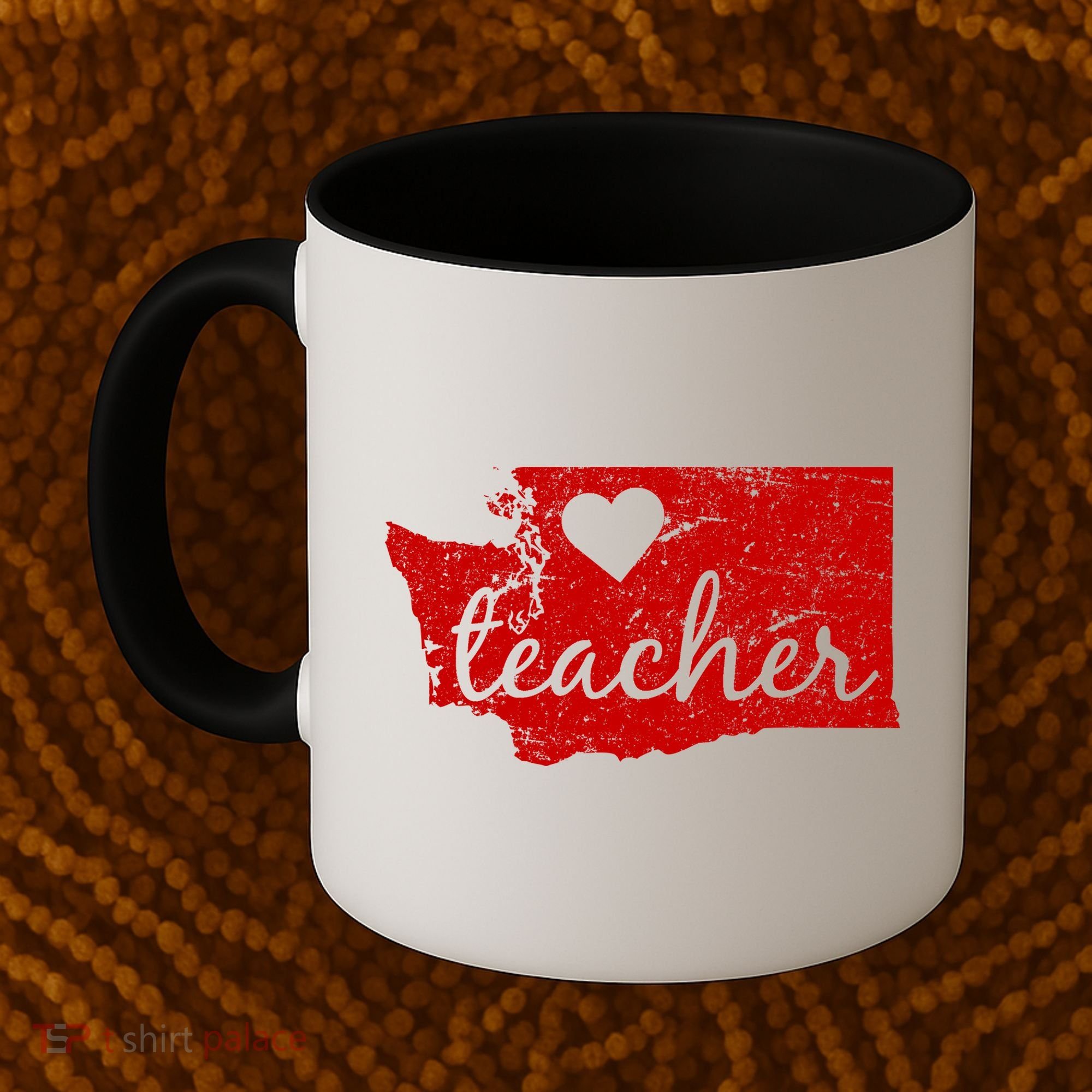 Teacher Red For Ed Washington Public Education Coffee Mug