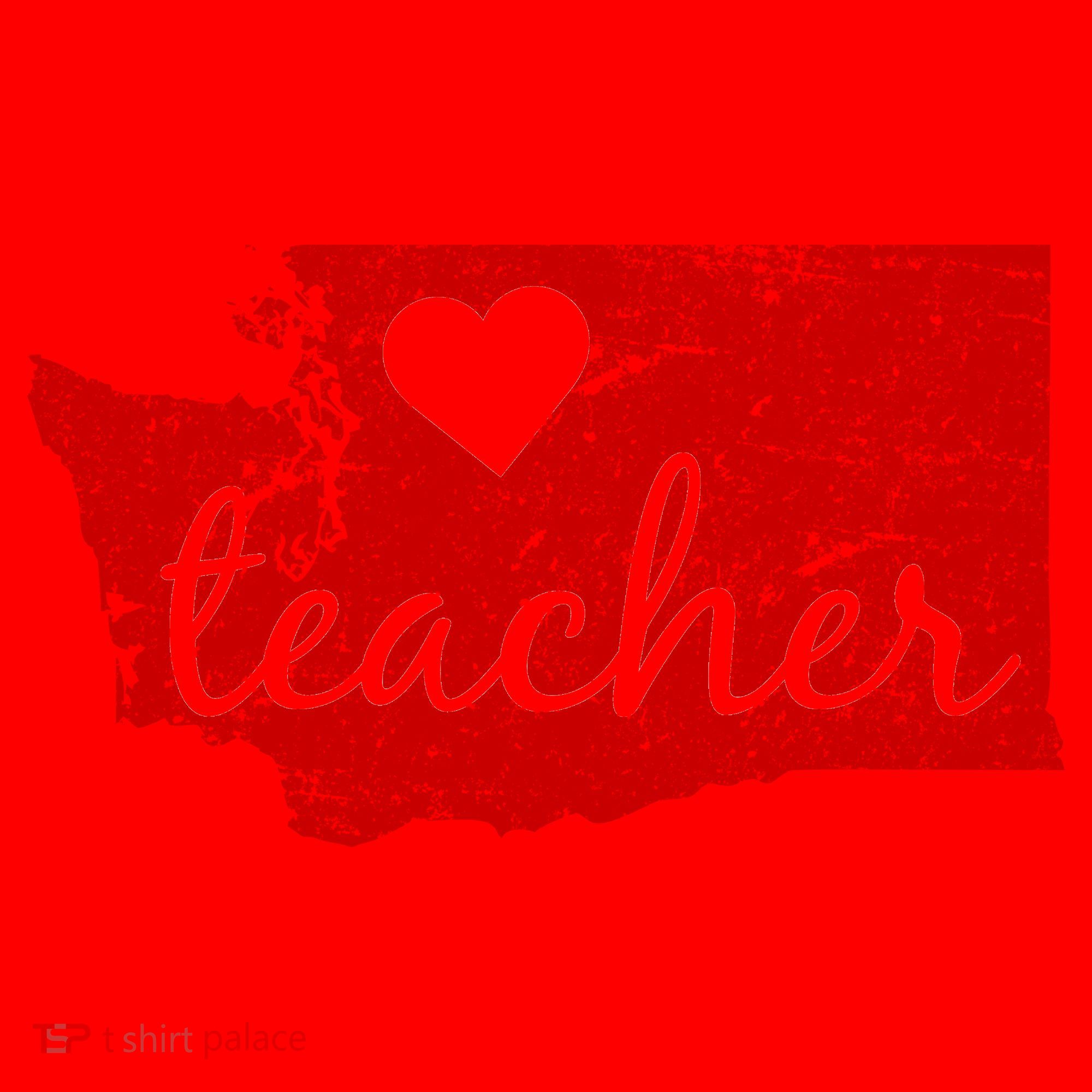 Teacher Red For Ed Washington Public Education Santa Hat