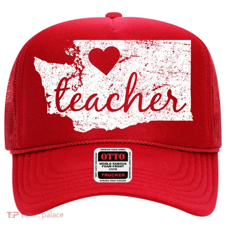 Teacher Red For Ed Washington Public Education Hat