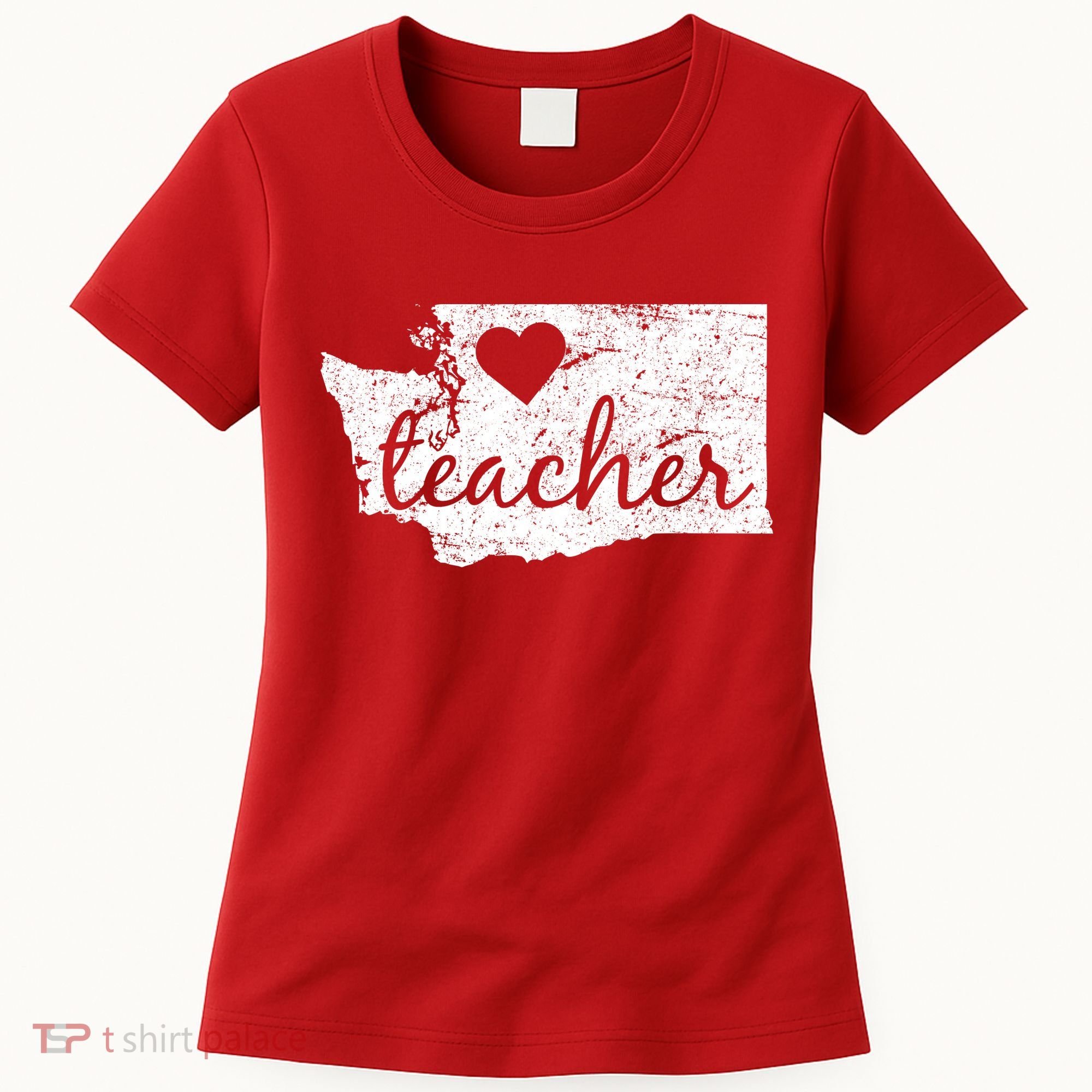 Teacher Red For Ed Washington Public Education Women's T-Shirt