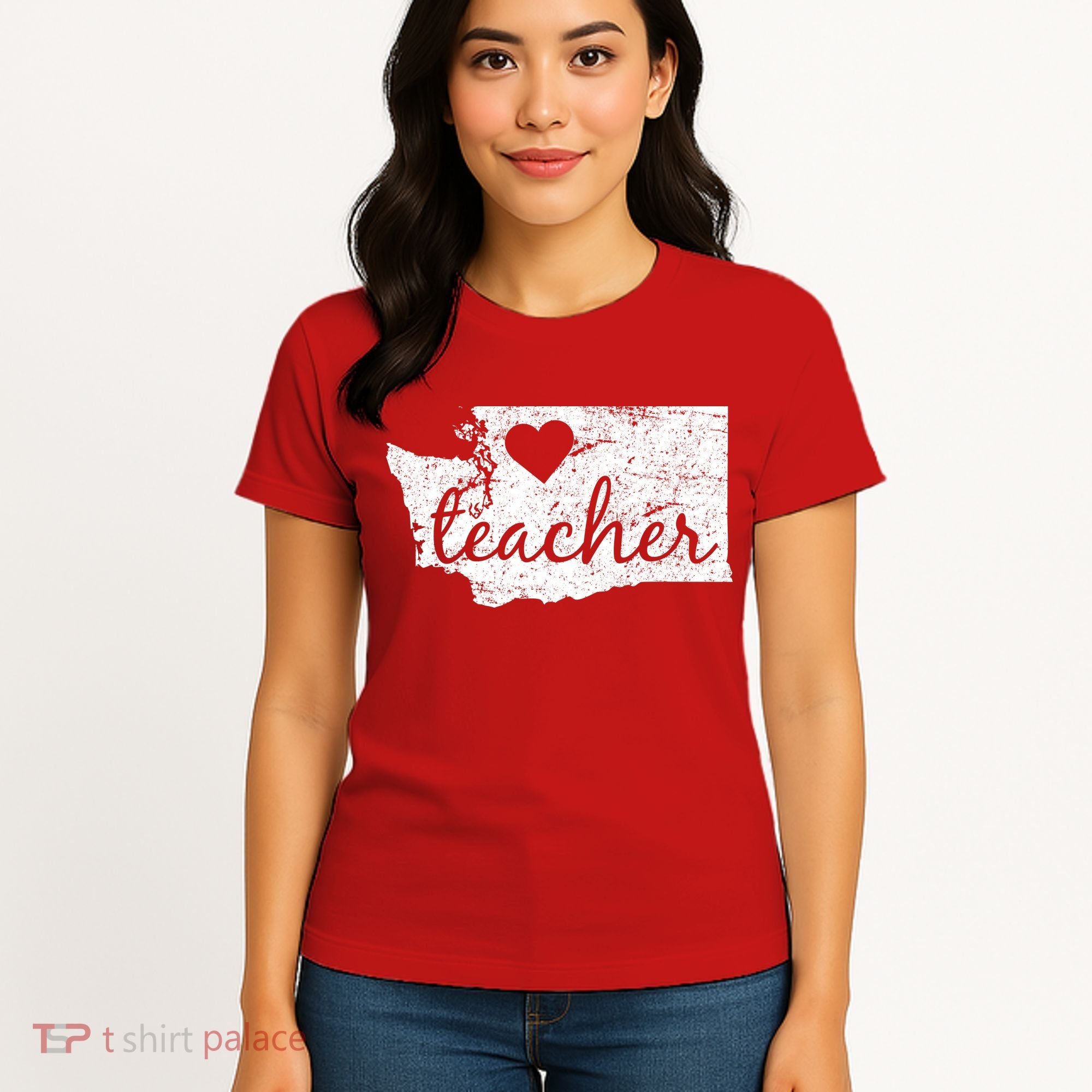Teacher Red For Ed Washington Public Education Women's T-Shirt