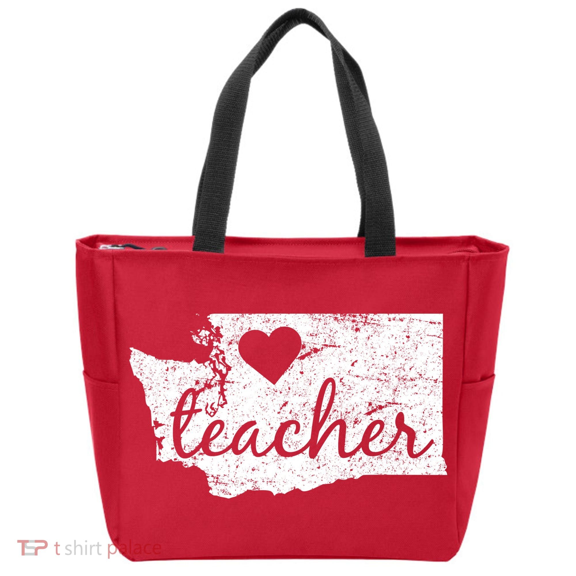 Teacher Red For Ed Washington Public Education Tote Bag