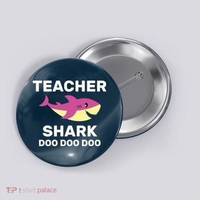 Teacher Shark Button
