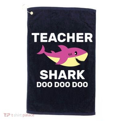 Teacher Shark Golf Towel