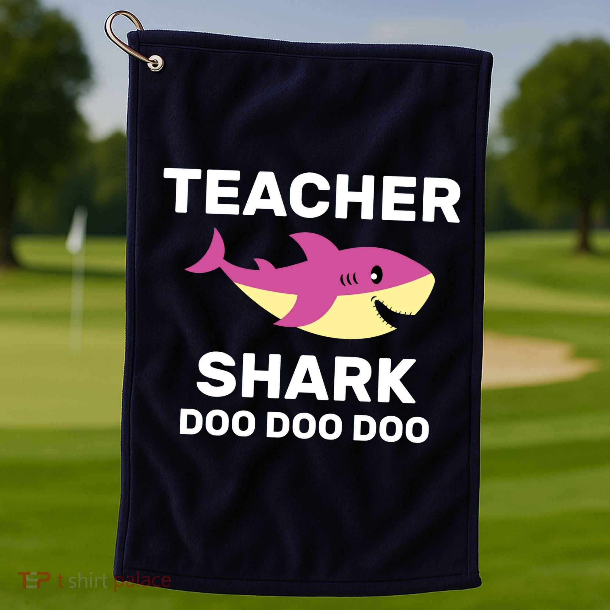 Teacher Shark Golf Towel