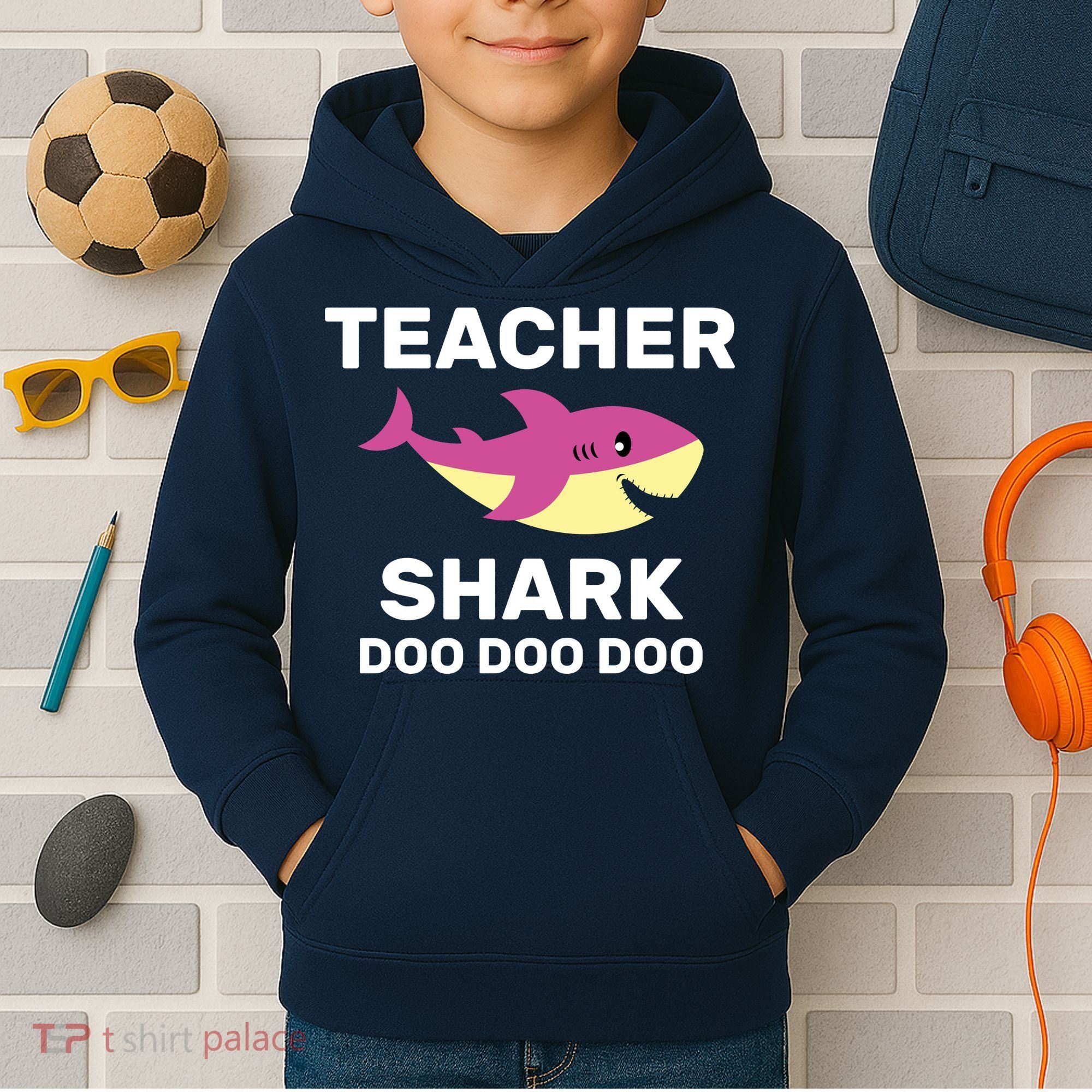 Teacher Shark Kids Hoodie