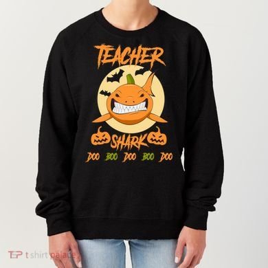 Teacher Shark Doo Boo Boo Pumpkin Halloween Women's Sweatshirt
