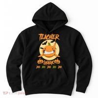 Teacher Shark Doo Boo Boo Pumpkin Halloween Hoodie thumb 0