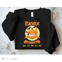 Teacher Shark Doo Boo Boo Pumpkin Halloween Sweatshirt thumb 2