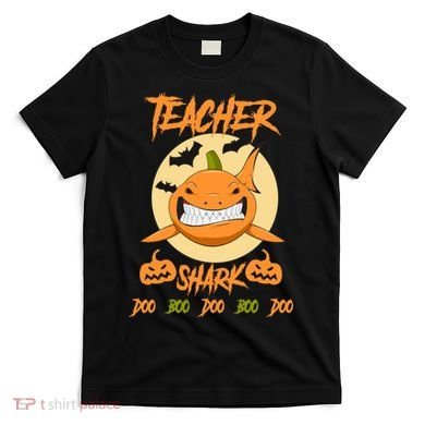 Teacher Shark Doo Boo Boo Pumpkin Halloween T-Shirt