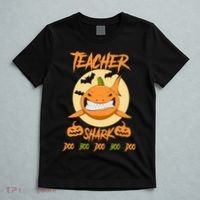 Teacher Shark Doo Boo Boo Pumpkin Halloween T-Shirt thumb 5