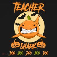 Teacher Shark Doo Boo Boo Pumpkin Halloween Bucket Hat thumb 4