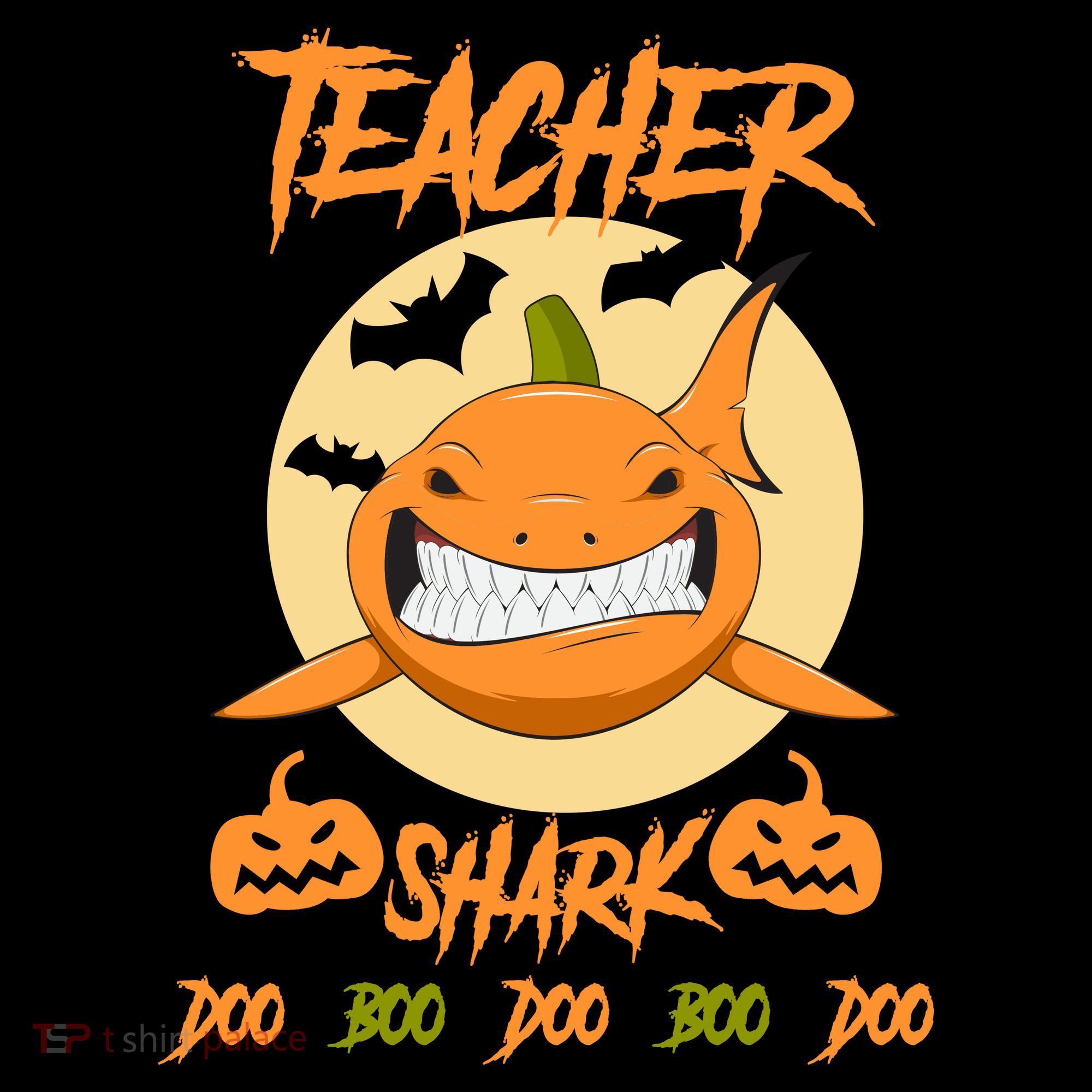Teacher Shark Doo Boo Boo Pumpkin Halloween Coffee Mug