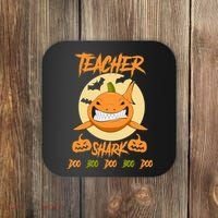 Teacher Shark Doo Boo Boo Pumpkin Halloween Coaster thumb 0