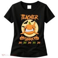 Teacher Shark Doo Boo Boo Pumpkin Halloween Women's T-Shirt thumb 0