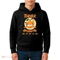 Teacher Shark Doo Boo Boo Pumpkin Halloween Kids Hoodie thumb 4