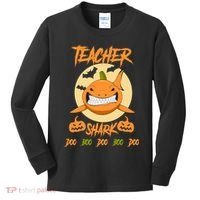 Teacher Shark Doo Boo Boo Pumpkin Halloween Kids Long Sleeve Shirt thumb 0