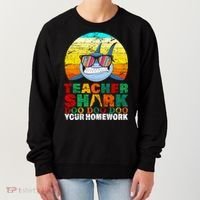 Teacher Shark Doo Doo Doo Your Homework Women's Sweatshirt thumb 0