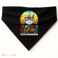 Teacher Shark Doo Doo Doo Your Homework USA-Made Doggie Bandana thumb 0