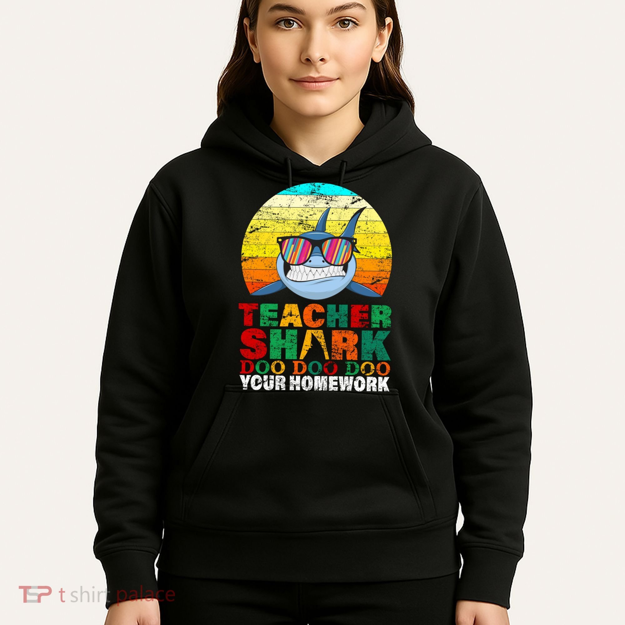 Teacher Shark Doo Doo Doo Your Homework Hoodie