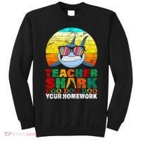 Teacher Shark Doo Doo Doo Your Homework Sweatshirt thumb 0