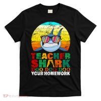 Teacher Shark Doo Doo Doo Your Homework T-Shirt thumb 0