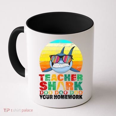 Teacher Shark Doo Doo Doo Your Homework Coffee Mug